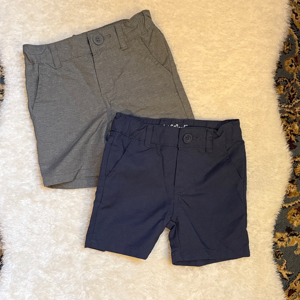 Cat and Jack Kids Gray and Navy Shorts Set - quick dry 2t